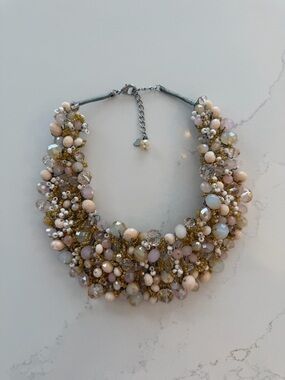 Y2K Aldo Beaded Cluster Necklace